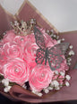 Forever roses/rosas eternas/flower arrangement/bouquet/ roses arrangement/ribbon roses/mother’s day gift/birthday gift