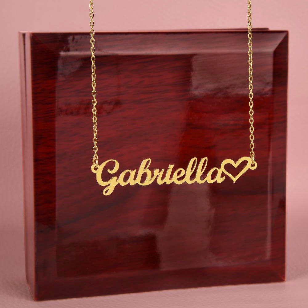 REGALO PERSONALIZADO PARA HIJA | Collar con nombre| Dedicatoria personalizada