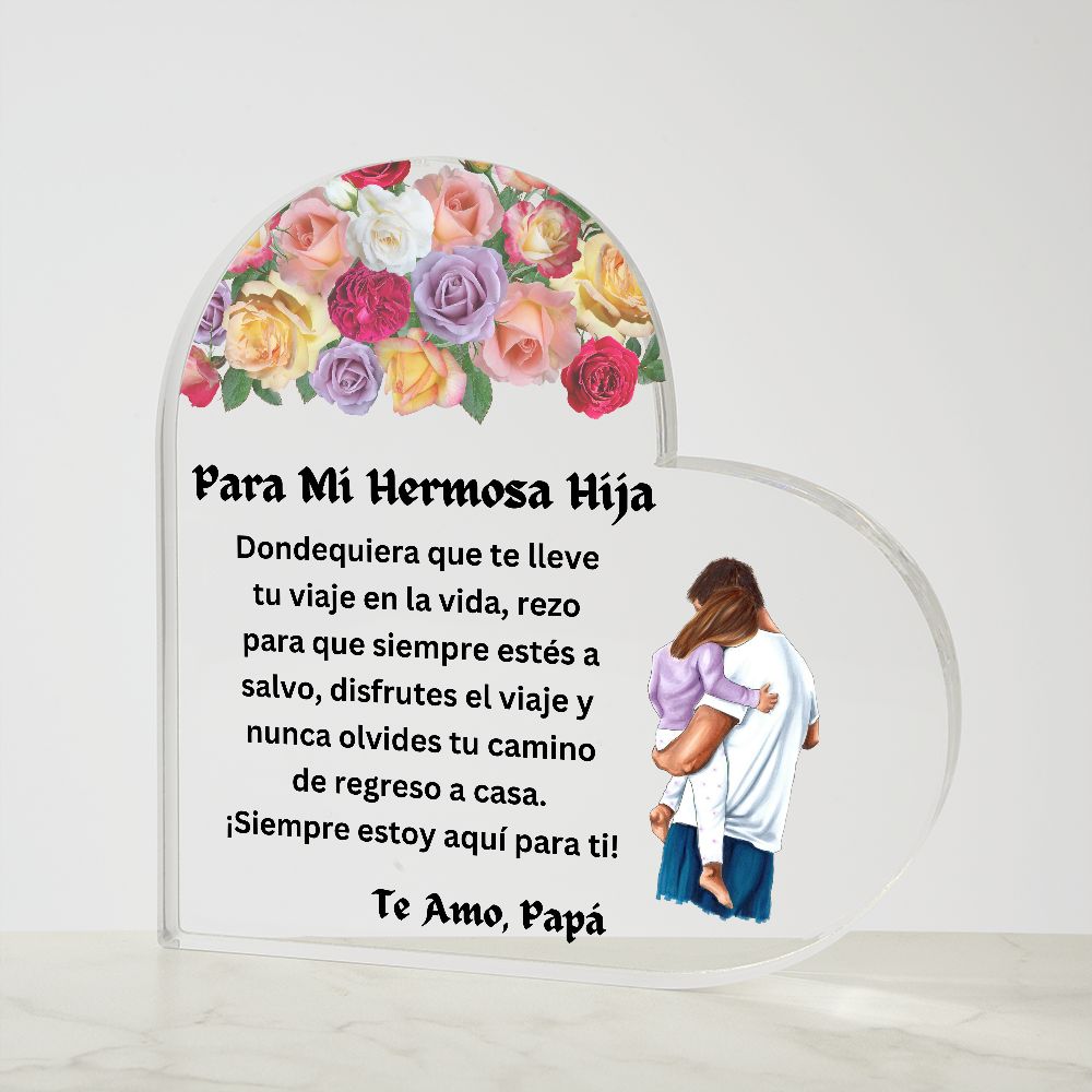 Regalo de padre para hija | Dondequiera que te lleve tu viaje