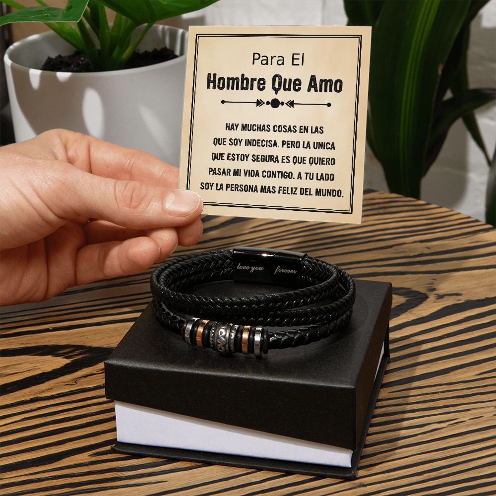 Pulsera, brazalete para mi esposo| novio| Hombre que amo| Amor de mi vida|