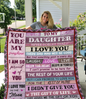 To my daughter blanket| Gift from dad to daughter| father's gift to daughter| regalo para mi hija| idea de regalos para hija