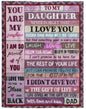 To my daughter blanket| Gift from dad to daughter| father's gift to daughter| regalo para mi hija| idea de regalos para hija