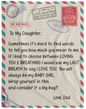 TO MY DAUGHTER BLANKET FROM DAD| SOMETIMES IT'S HARD TO FIND THE WORDS