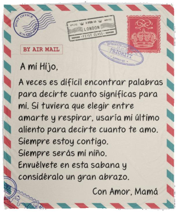 MANTA DE MADRE A HIJO