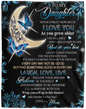 DAUGHTER from MOM | Never forget that I love you | Premium Plush Blanket