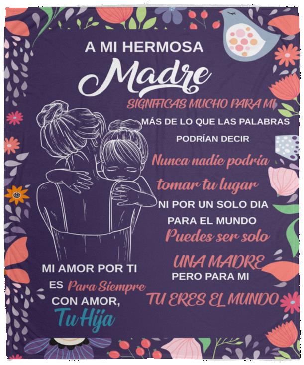 Regalo de hija para madre | Sabana de regalo para mi mama| De hija para Mamá|