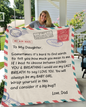 TO MY DAUGHTER BLANKET FROM DAD| SOMETIMES IT'S HARD TO FIND THE WORDS