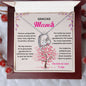 Mother Meaningful Gift in Spanish, Regalo Gracias Mamá, Mamas Valentine Day Gift, Collar Para Mamá, Regalo Para Madre with Message Card