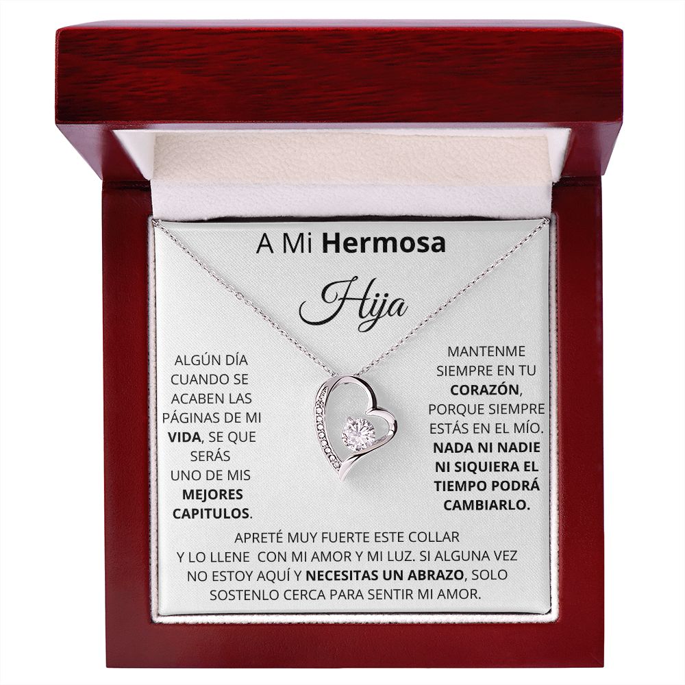 Lindos Regalitos | Regalo para mi Hermosa Hija | Collar Amor por Siempre | Regalo para hija | Regalo de Cumpleaños| Regalo de Navidad para hija| Regalo de Madre a hija