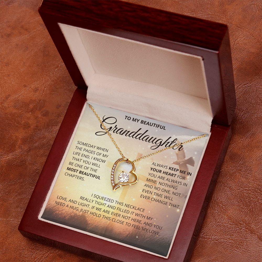 To my beautiful granddaughter| Nieta| gift for granddaughter| Forever Love Necklace