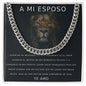 Para mi esposo| Para mi hombre| para el| para marido | Cadena de Eslabones Cubanos