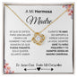 Regalo de Hijo para madre| Regalo del dia de las madres| Para mi hermosa madre| Collar Love knot