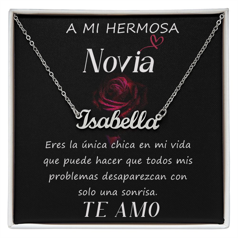 A MI HERMOSA NOVIA | Collar con nombre personalizado