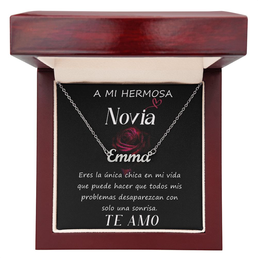 A MI HERMOSA NOVIA | Collar con nombre personalizado