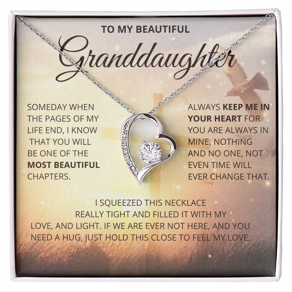To my beautiful granddaughter| Nieta| gift for granddaughter| Forever Love Necklace
