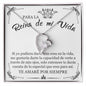 Para la Reina de mi vida | Regalo para mi novia | Esposa| Futura Esposa | Collar Amor Por Siempre
