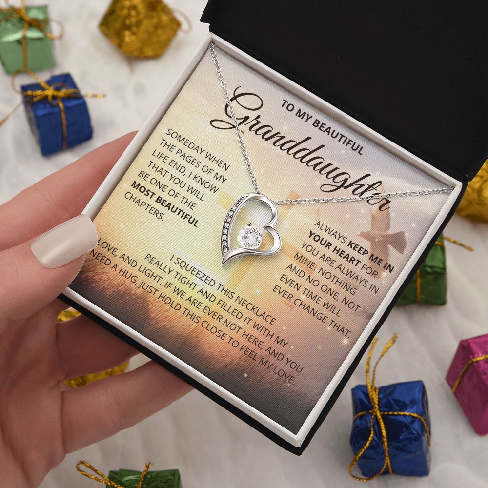 To my beautiful granddaughter| Nieta| gift for granddaughter| Forever Love Necklace