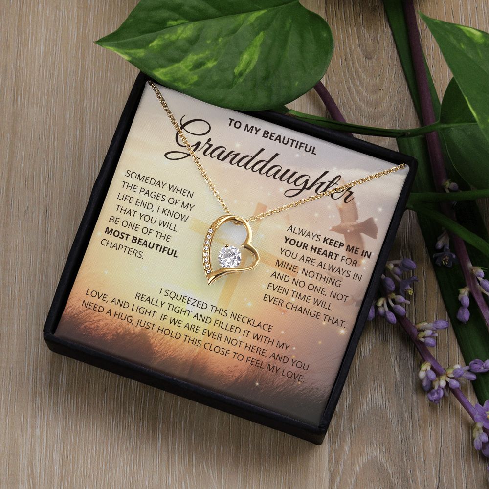 To my beautiful granddaughter| Nieta| gift for granddaughter| Forever Love Necklace