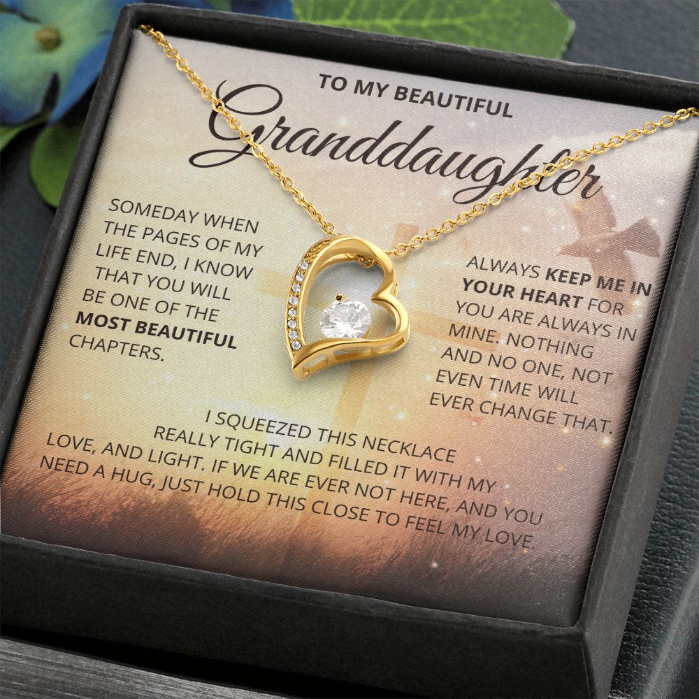 To my beautiful granddaughter| Nieta| gift for granddaughter| Forever Love Necklace
