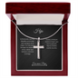 Regalito para mi hijo | Collar con Cruz de acero inoxidable
