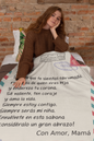 A mi hija de mamá | Corona | Manta de lana de felpa - 50x60