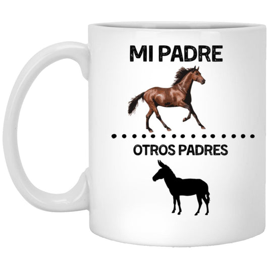 Regalos para Papa. Tazas para Cafe de Dia de los Padres. Gift Coffee Mug for Fathers Day in Spanish. Cups for Latin Dad for Birthday.