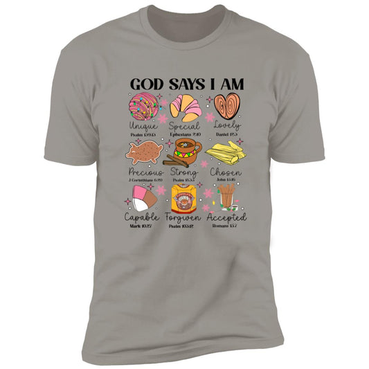 GOD SAYS I AM | Premium Short Sleeve Tee