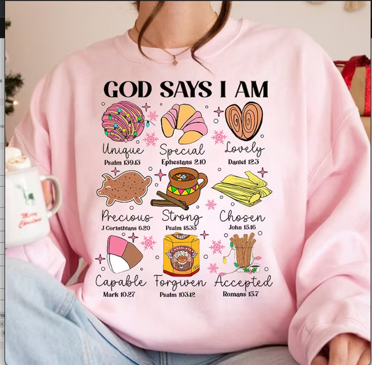 GOD SAYS I AM| Unisex Heavy Blend™ Crewneck Sweatshirt