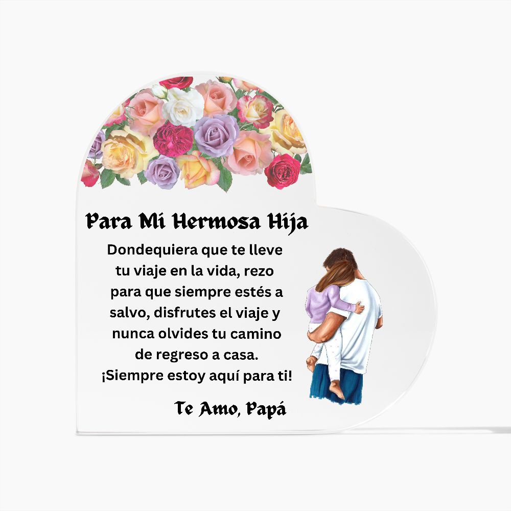 Regalo de padre para  hija | Dondequiera que te lleve tu viaje