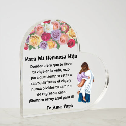 Regalo de padre para  hija | Dondequiera que te lleve tu viaje