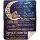 DAUGHTER FROM MOM| I LOVE YOU|  Premium Plush Blanket