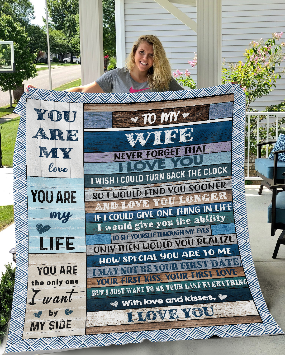 To my Wife - I LOVE YOU Blanket