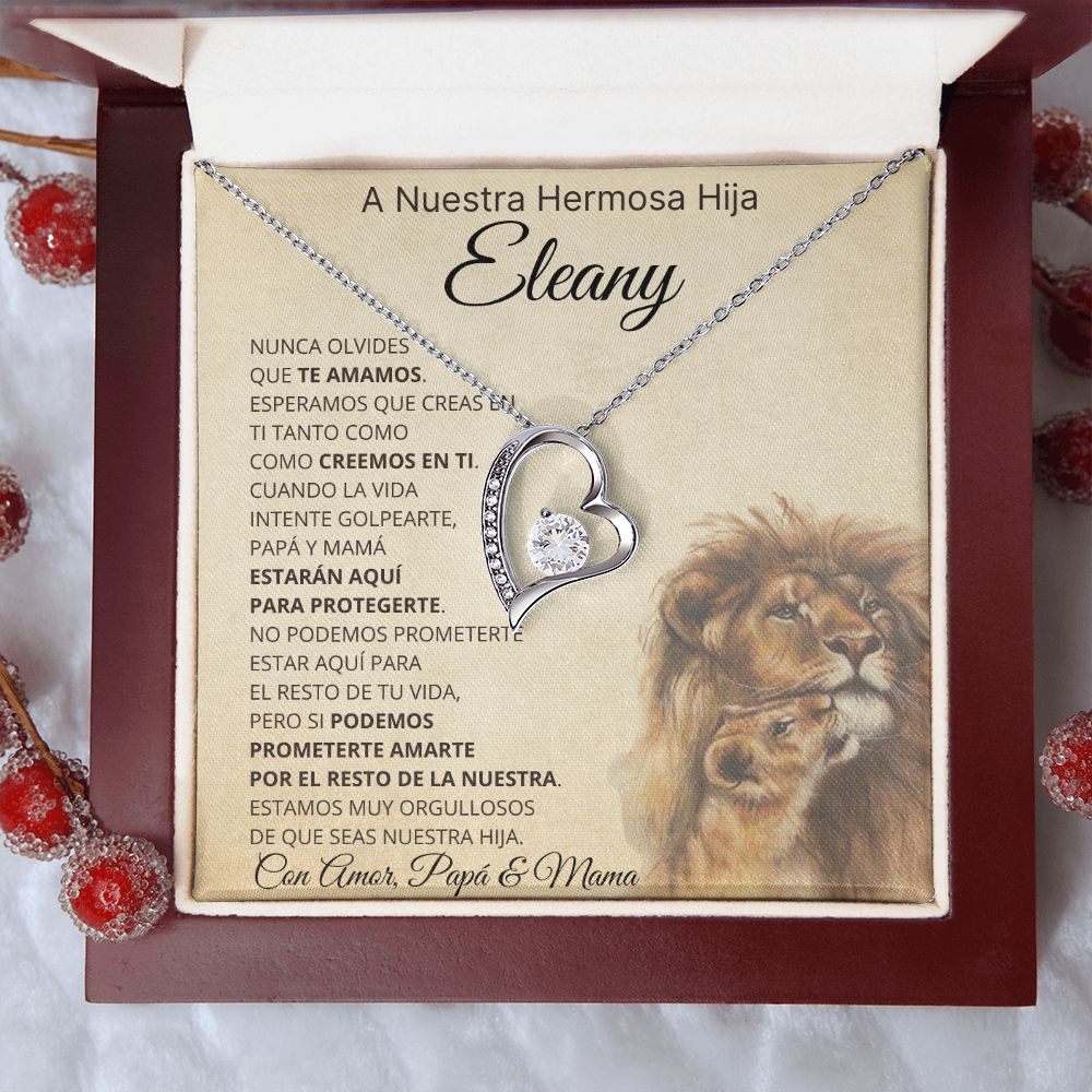 Nuestra hermosa hija Eleany | Dedicatoria personalizada