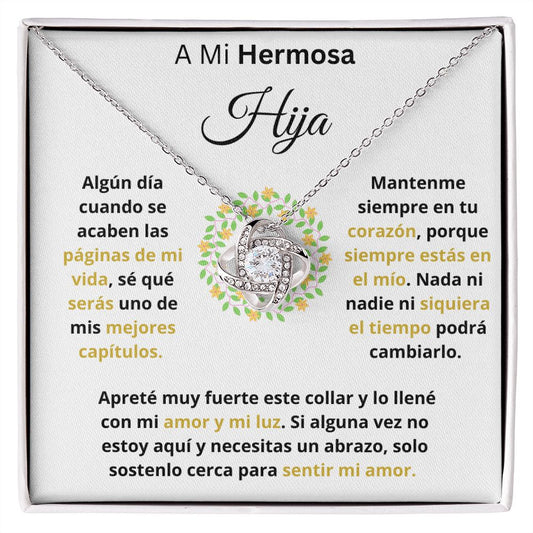 Collar nudo de amor | Regalo para mi hija| Regalo de mama para hija | regalo de cumpleanos |