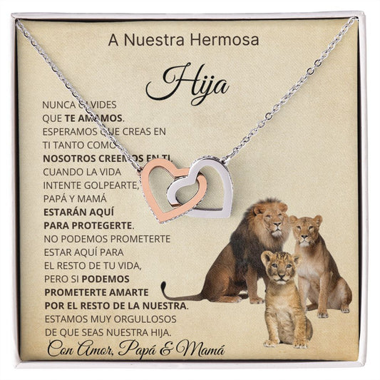 A nuestra hermosa hija | Nunca olvides que te amamos