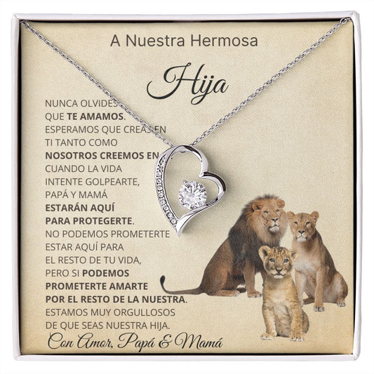 A nuestra hermosa hija | Nunca olvides que te amamos