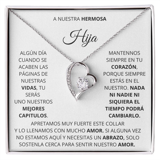 A NUESTRA HERMOSA HIJA |ALGÚN DÍA CUANDO SE ACABEN LAS PÁGINAS DE NUESTRAS VIDAS,