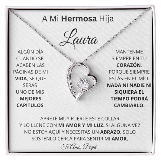 A mi Hermosa Hija Laura| Collar Forever Love