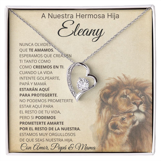 Nuestra hermosa hija Eleany | Dedicatoria personalizada